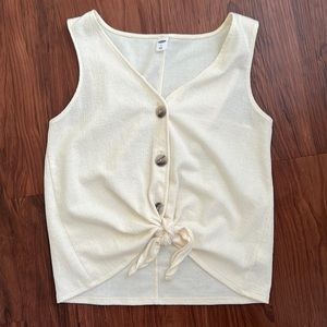 White Button Tank
